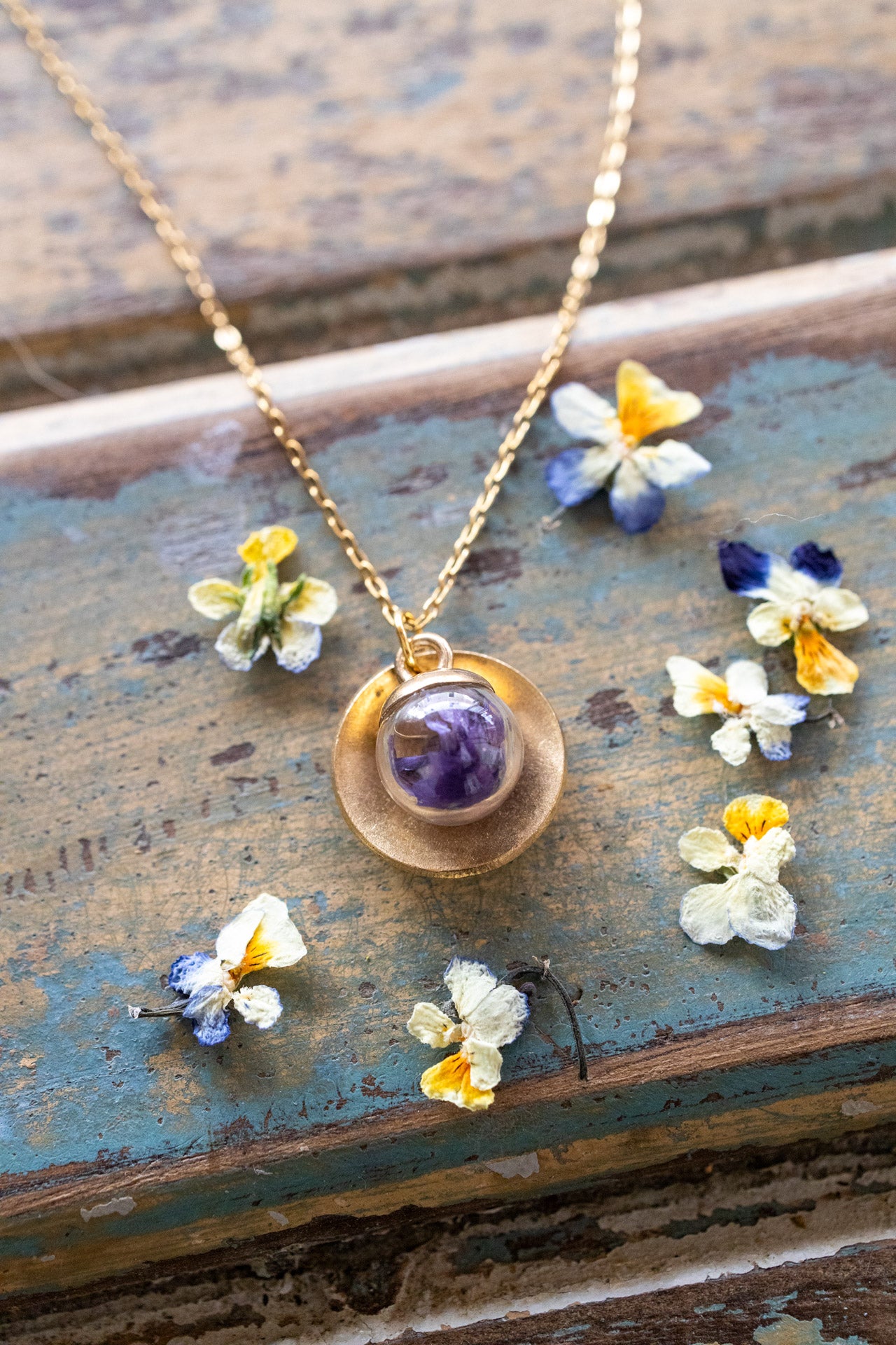 AURA- Collana Violetta selvatica