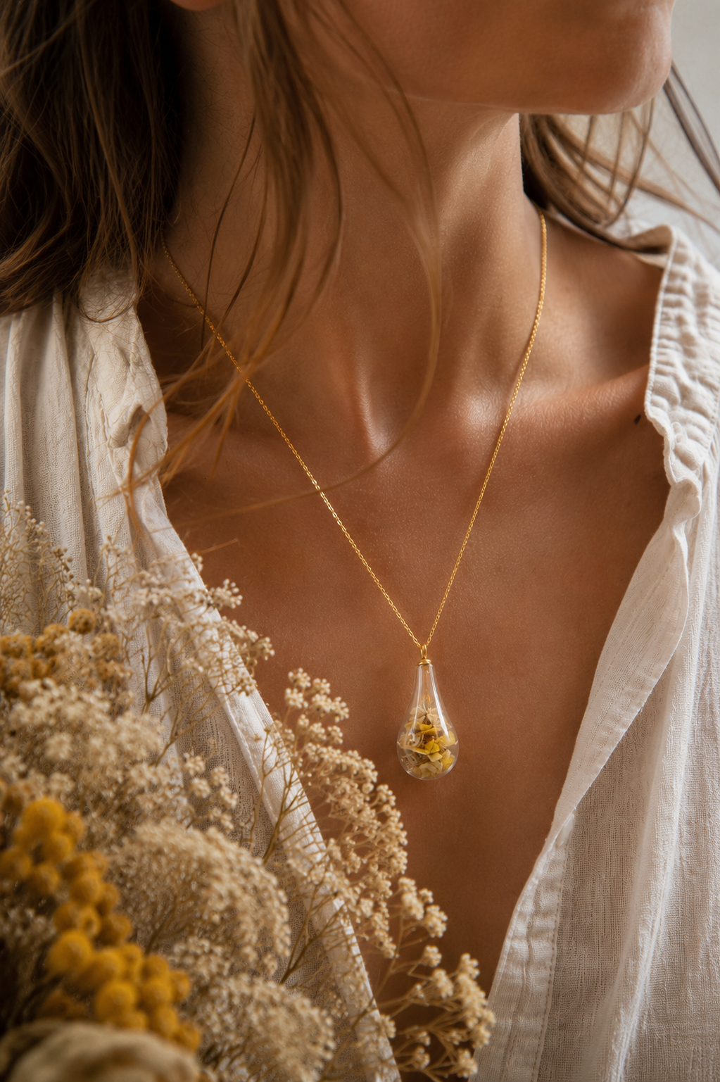 DA QUI- Collana goccia Ranuncolo selvatico