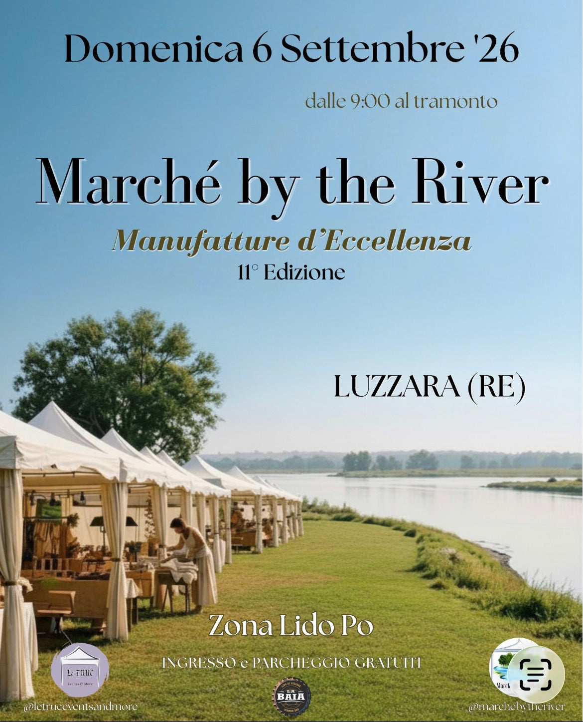 Domenica 6 settembre 2026- Luzzara  (RE)- Marchè by the River- 11esima edizione.