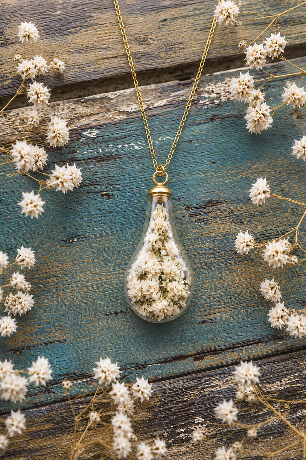 DA QUI- Collana goccia Gypsophila