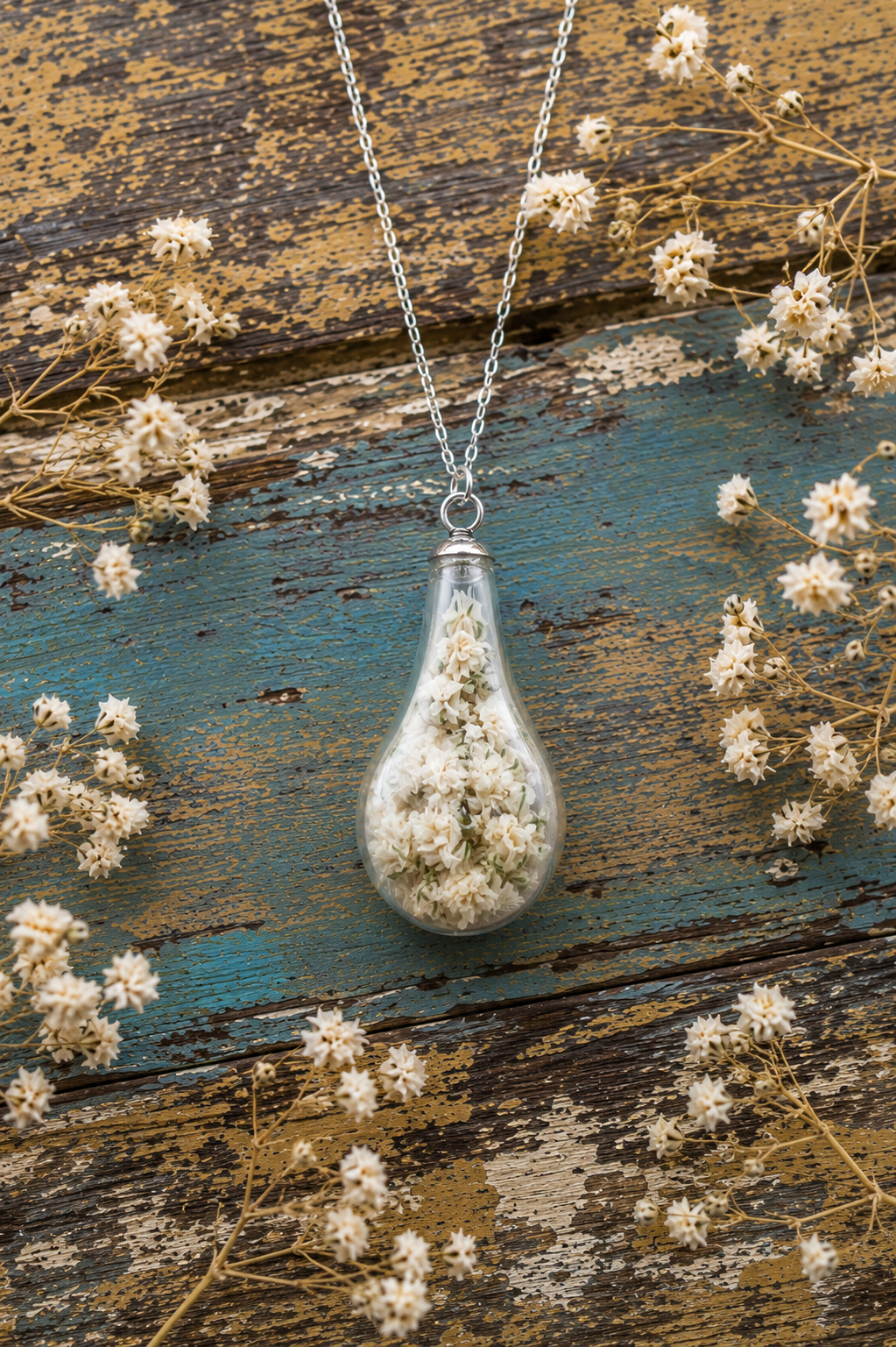 DA QUI- Collana goccia Gypsophila